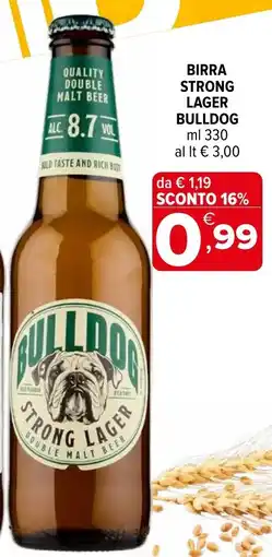 Iperal Birra Strong Lager Bulldog offerta
