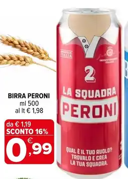 Iperal Birra Peroni offerta