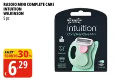 Tigros Rasoio mini complete care intuition wilkinson offerta