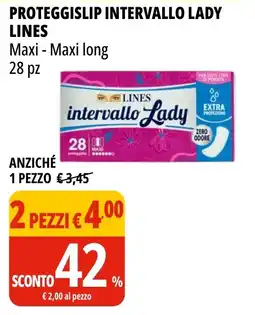 Tigros Proteggislip intervallo lady lines offerta