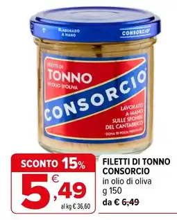 Iperal Filetti di tonno consorcio offerta