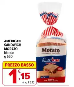 Iperal American Sandwich Morato bianco offerta