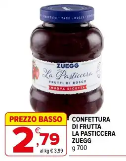 Iperal Confettura di frutta La Pasticcera Zuegg offerta