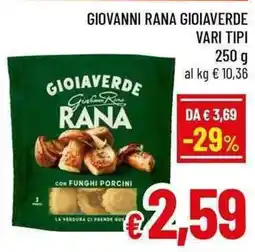 A&O Gioia Verde Rana con funghi porcini offerta