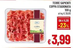 A&O Terre Sapienti Coppa Stagionata offerta