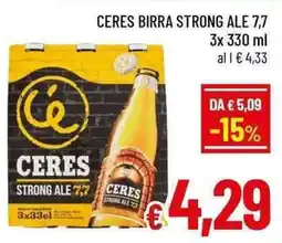 A&O Ceres strong ale 7,7 offerta