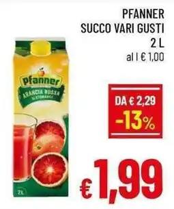 A&O Pfanner succo vari gusti offerta