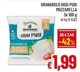 A&O Benessere Granarolo oggi puoi mozzarella offerta
