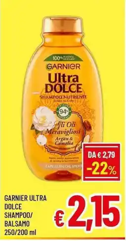 A&O Garnier Ultra Dolce Shampoo/Balsamo offerta