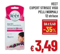 A&O Veet Expert Strisce Viso offerta