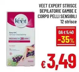 A&O Veet Easy-Gel Strisce Depilatorie offerta