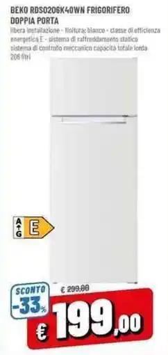 A&O Beko frigorifero doppia porta offerta