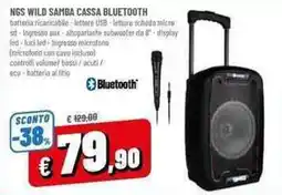 A&O NGS Wild Samba Cassa Bluetooth offerta
