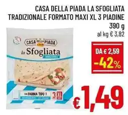 A&O Casa della Piada la Sfogliata Tradizionale offerta
