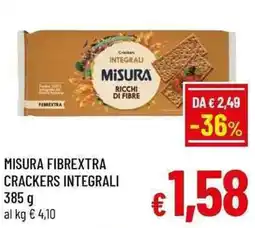 A&O Misura Fibrextra Crackers Integrali offerta