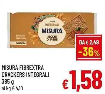 Misura Fibrextra Crackers Integrali