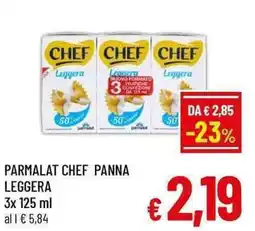 A&O Parmalat Chef Panna Leggera offerta