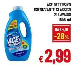 A&O Ace Detersivo Igienizzante Classico offerta