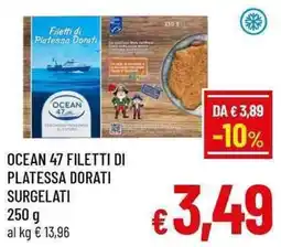 A&O Ocean 47 filetti di platessa dorati offerta