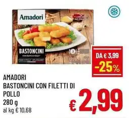 A&O Amadori bastoncini con filetti di pollo offerta