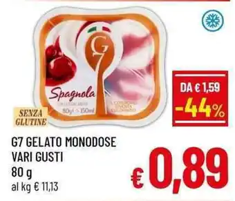 G7 Gelato Monodose