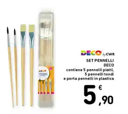 Spazio Conad Set pennelli Deco by CWR offerta