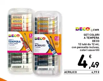 Set colori a tempera Deco