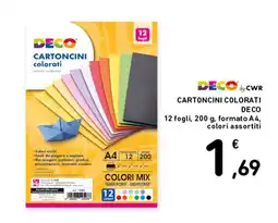 Spazio Conad Cartoncini colorati DECO offerta