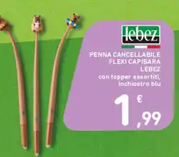 Spazio Conad Penna cancellabile flexi capibara Lebez offerta