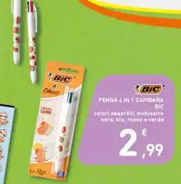Spazio Conad Penna 4 in 1 Capibara BIC offerta