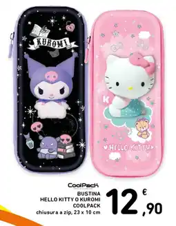Spazio Conad Bustina Hello Kitty o Kuromi CoolPack offerta