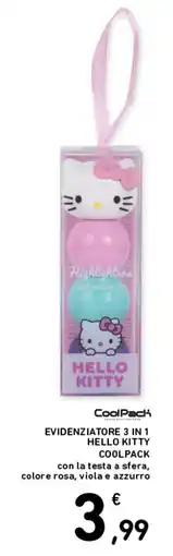 Spazio Conad Evidenziatore 3 in 1 Hello Kitty CoolPack offerta
