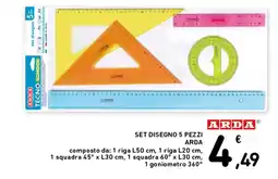 Spazio Conad Set disegno 5 pezzi Arda offerta