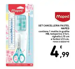 Spazio Conad Set cancelleria pastel Maped offerta