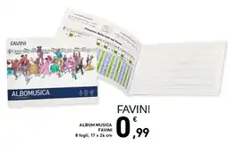 Spazio Conad Album Musica Favini offerta