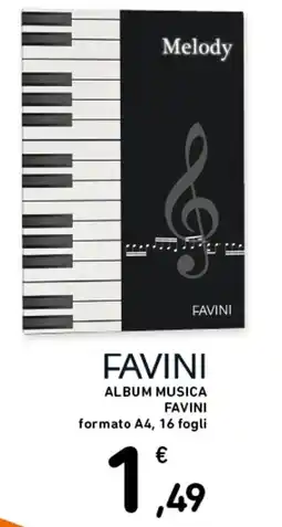 Spazio Conad Album musica Favini offerta