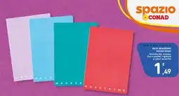 Spazio Conad Maxi quaderno monocromo offerta