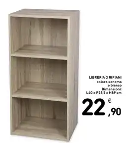 Spazio Conad Libreria 3 ripiani offerta