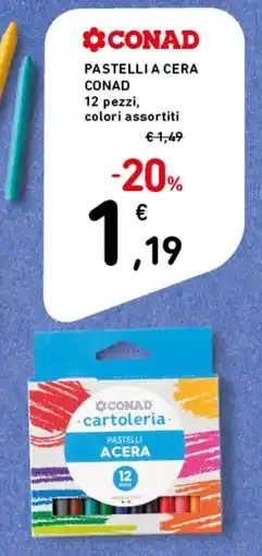 Spazio Conad Pastelli a cera Conad offerta
