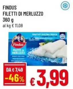 Famila Findus filetti di merluzzo offerta