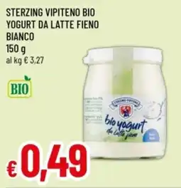 Famila Sterzing Vipiteno bio yogurt da latte fieno bianco offerta