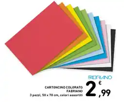 Spazio Conad Cartoncino colorato Fabriano offerta