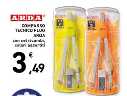 Spazio Conad Compasso tecnico fluo Arda offerta