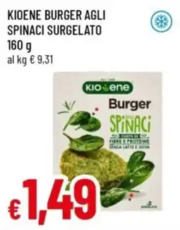 Famila Kioene burger agli spinaci offerta