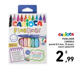 Spazio Conad Fineliner Carioca offerta