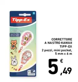 Spazio Conad Correttore a nastro kawaii Tipp-Ex offerta