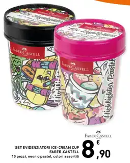 Spazio Conad Set evidenziatori ice-cream cup Faber-Castell offerta