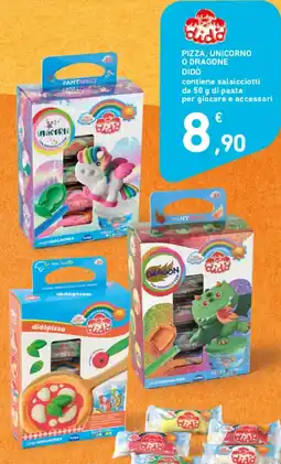 Spazio Conad Pizza, unicorno o drago didò offerta
