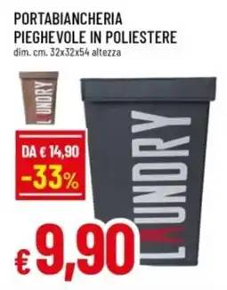 Famila Portabiancheria pieghevole in poliestere offerta