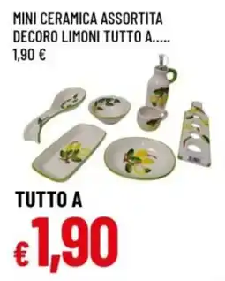 Famila Mini ceramica assortita decoro limoni offerta